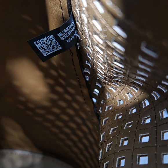Michael Kors Brown Leather Perforated Shoulder Bag - Picture 10 of 10